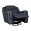 Fauteuil inclinable et pivotant moderne bleu