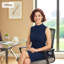 HOMCOM Desk Chair No Wheels Mesh Back Lumbar Support Armrests-721303363