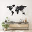 Mappa del Mondo - Gold - Rectangle Print on MDF-656420354-656420355