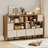 41.5'' H X 35.5'' W 6-Cube Bookshelf with 3 Removable Folding Fabric Drawers Metal Legs for Living Room-53547733