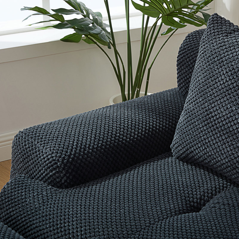 Causeuse de canapé moderne et modulaire, nuage confortable capitonné 2 places avec 2 coussins, canapé de conversion désossé
