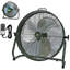 iLIVING Ventilateur de camping de 18 po à piles et rechargeable ILG8RX18, ventilateur d'extérieur portatif à grande vitesse avec lame en métal, avec pile au Lithium intégrée pour une utilisation quotidienne, 18 po, vert militaire