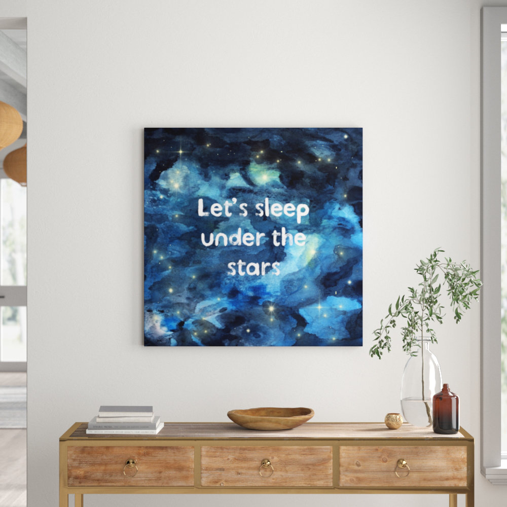 'Sleep Under the Stars' Graphic Art on Canvas