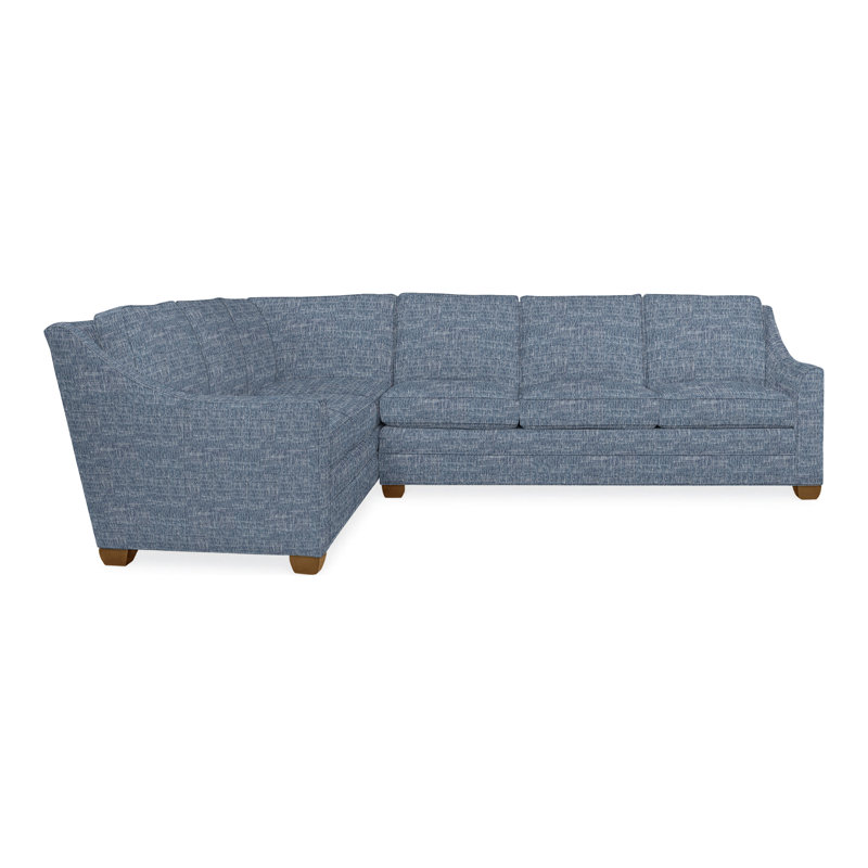 American Bungalow 2-Piece Nicholas Sectional, Casa Blanca, Tommy Snow, No