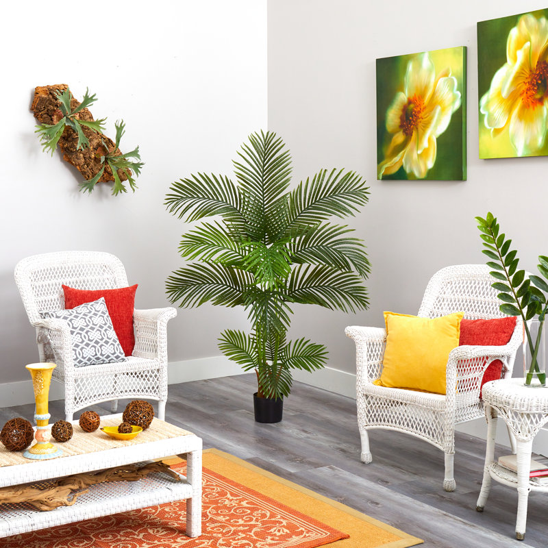 Palmier artificiel en pot, H 60 po x l 27 po x P 27 po