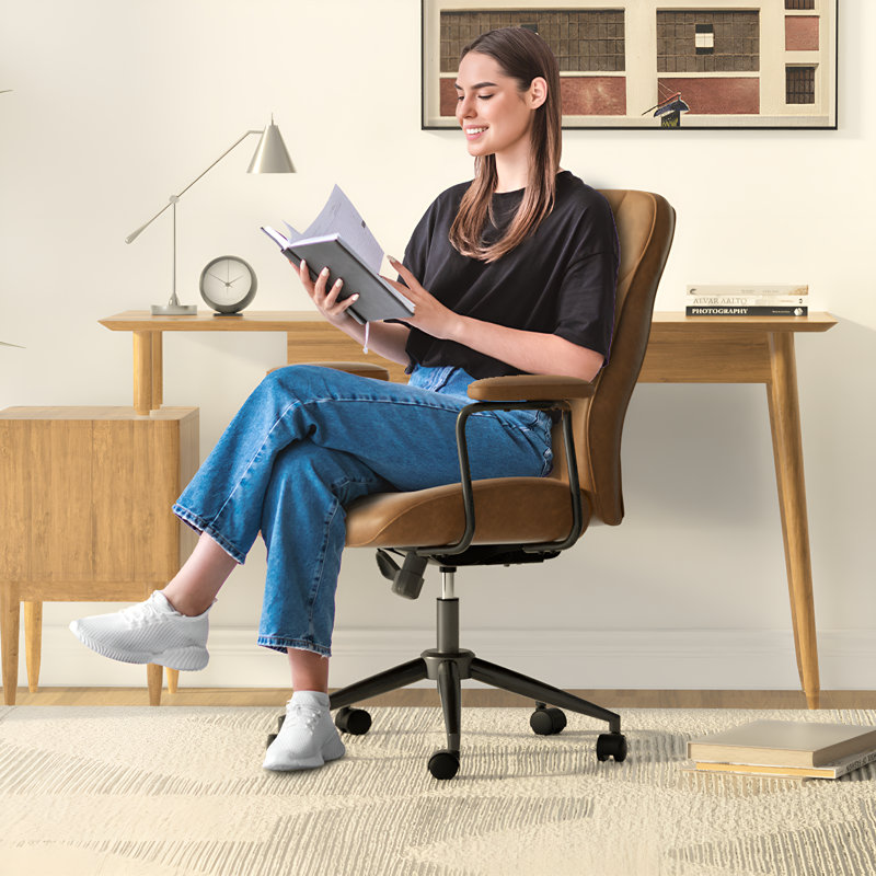 Chaise de bureau Crowley, Brun