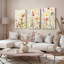 Ensemble de 3 art floral sur toile à motif floral-931868412