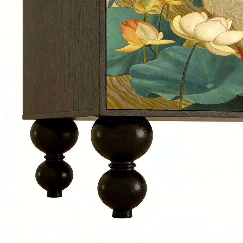 Console en bois massif 45,3 po