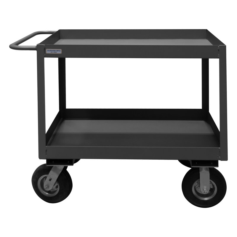 Chariot de réserve avec des lèvres hautes, H 41,25 po x l 42,25 po x P 24,25 po