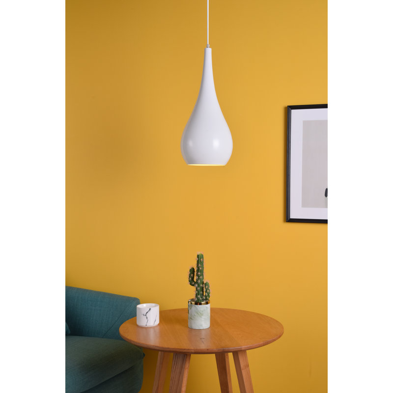 Luminaire suspendu en forme de grappe à 1 lumière Barok, Blanc