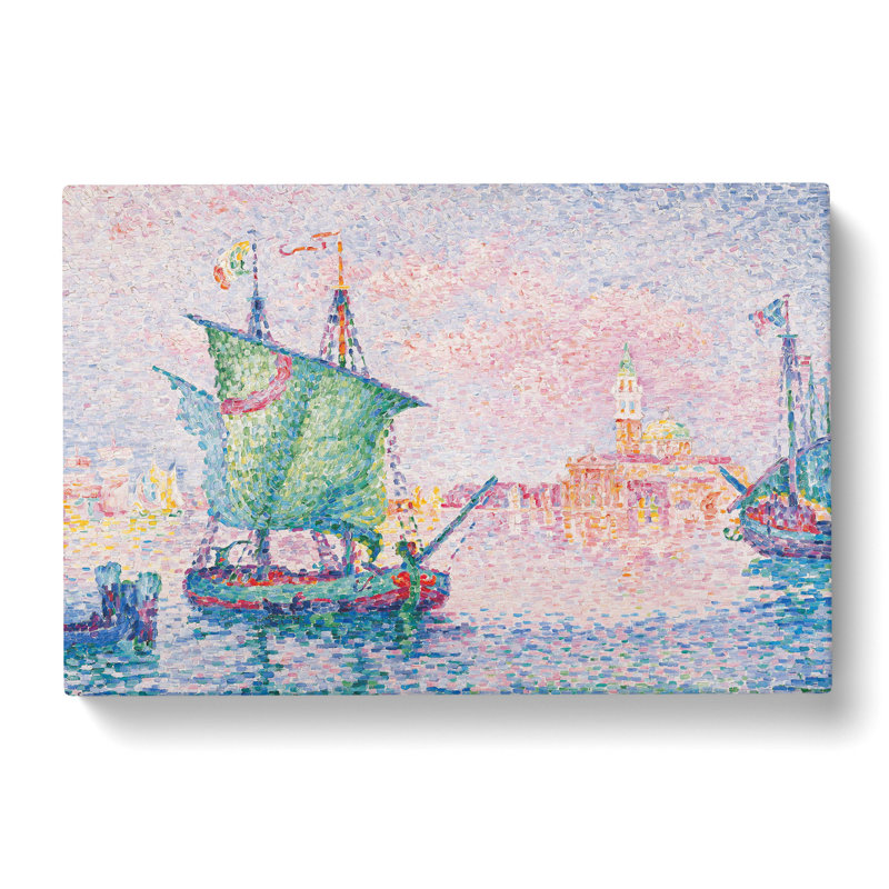 The Pink Cloud In Venice by Paul Signac - Wrapped Canvas Painting, 50cm H x 76cm W x 3cm D