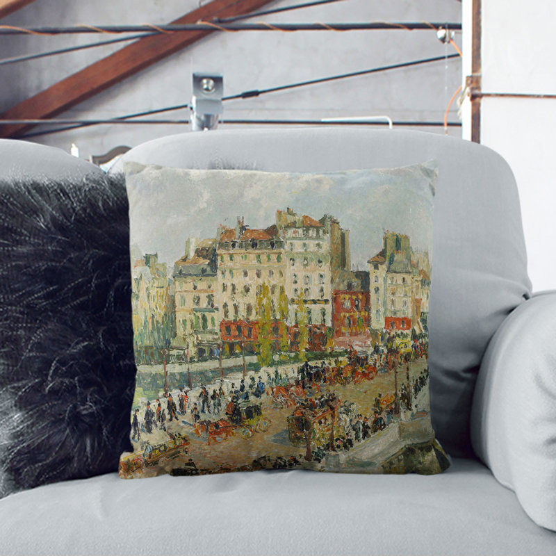 Square Cushion, 40cm H x 40cm W x 15cm D, Black