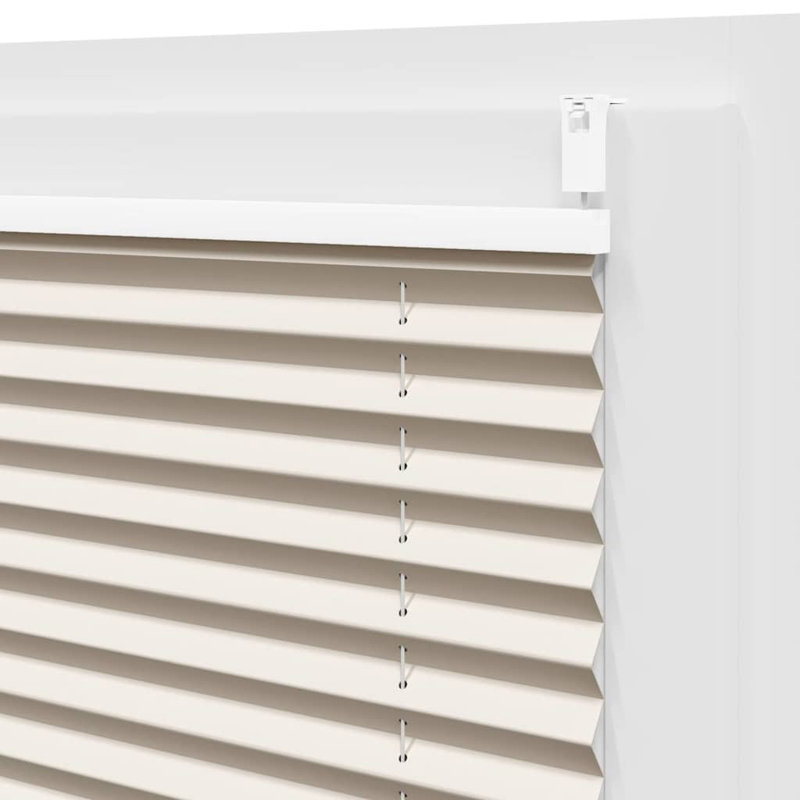 Room Darkening Pleated Blind, 90cm W x 200cm L, Cream