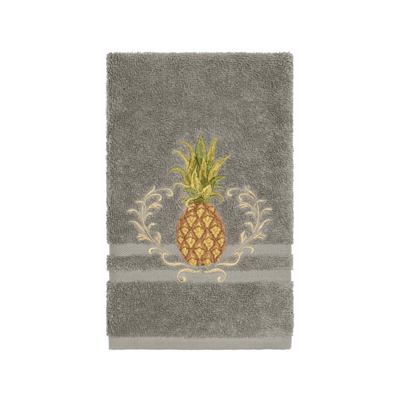 Welcome Turkish Cotton Midweight Hand Towel, Dark Gray