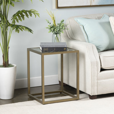 Christian Iron End Table, Gold
