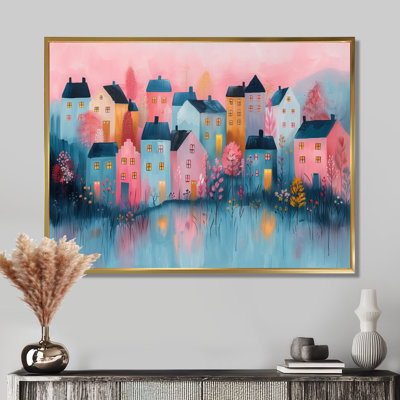 Scandinavian Nordic Style Homes In The City III - Scandinavian Wall Art Print