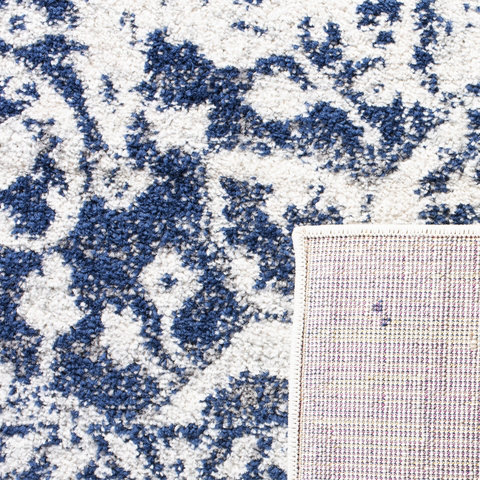 Leyva Looped/Hooked Cream/Navy Rug