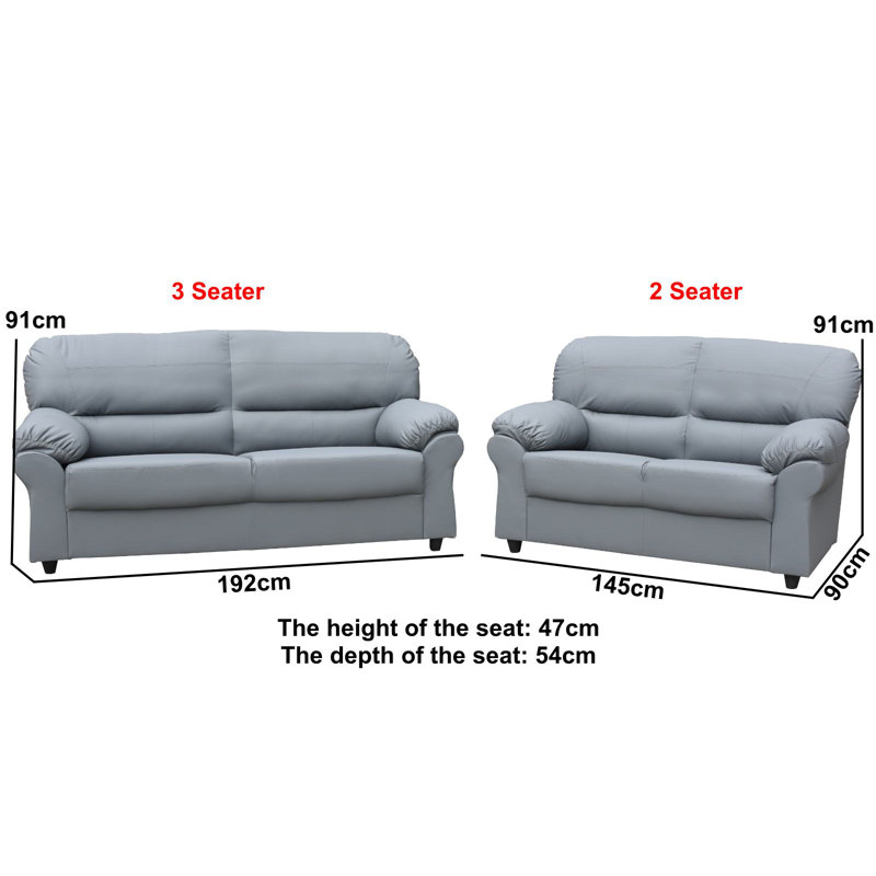 Orchard 3+2 Sofa Set Faux Leather