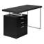 Bureau d'ordinateur Petrella, bureau à domicile, ordinateur portable, installation à gauche, à droite, tiroirs de rangement, L 48 po, bureau, métal, stratifié-607049571-608838676