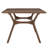 Arne Mid-Century Walnut Finish Rectangular Dining Set - 72" Walnut Top Table, Walnut Finish, Black Faux Leather Chairs, 5-Piece