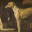 Portrait Of A Greyhound And A Partridge Dog Print by Jan Weenix