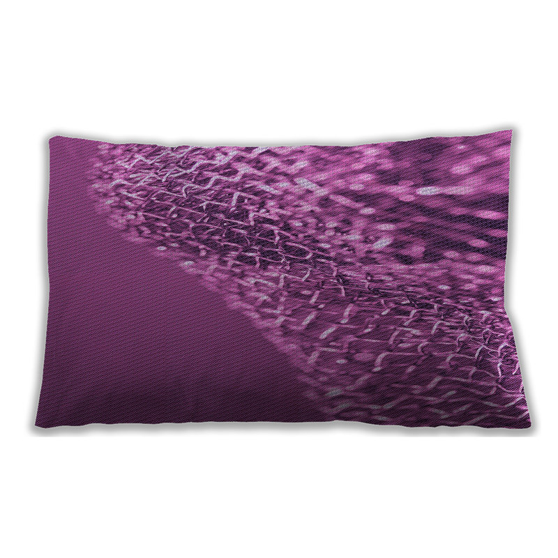 Coussin à motifs 114, Gris, Microsuède