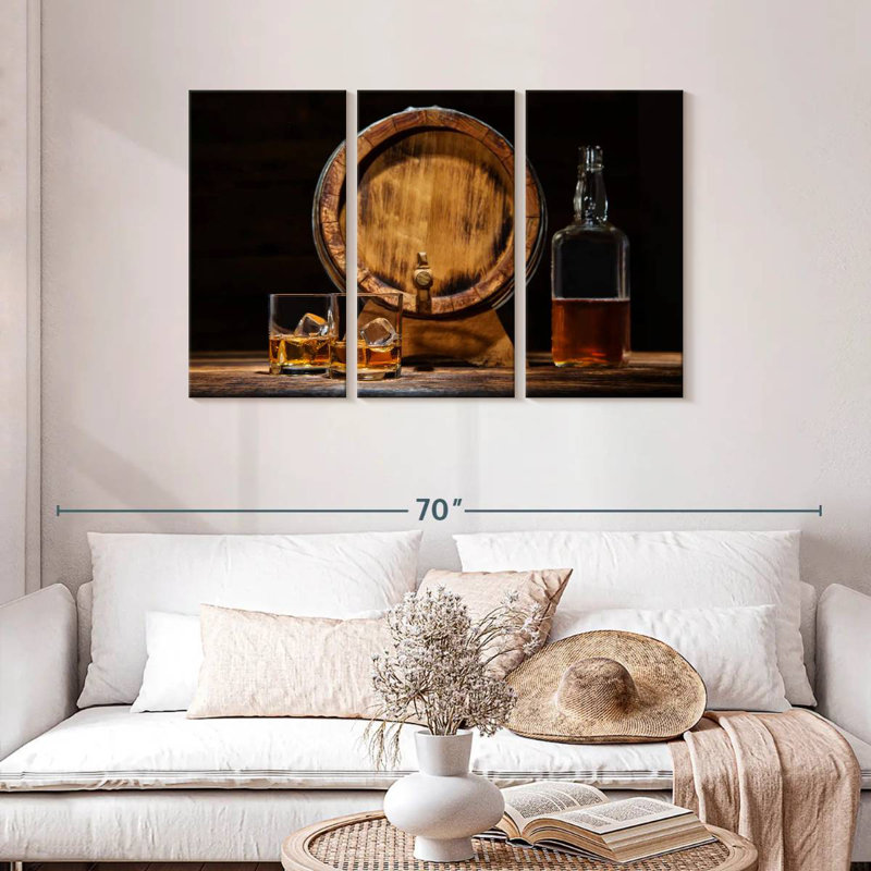 Yarlin Good Age Whisky, H 28 po x l 45 po
