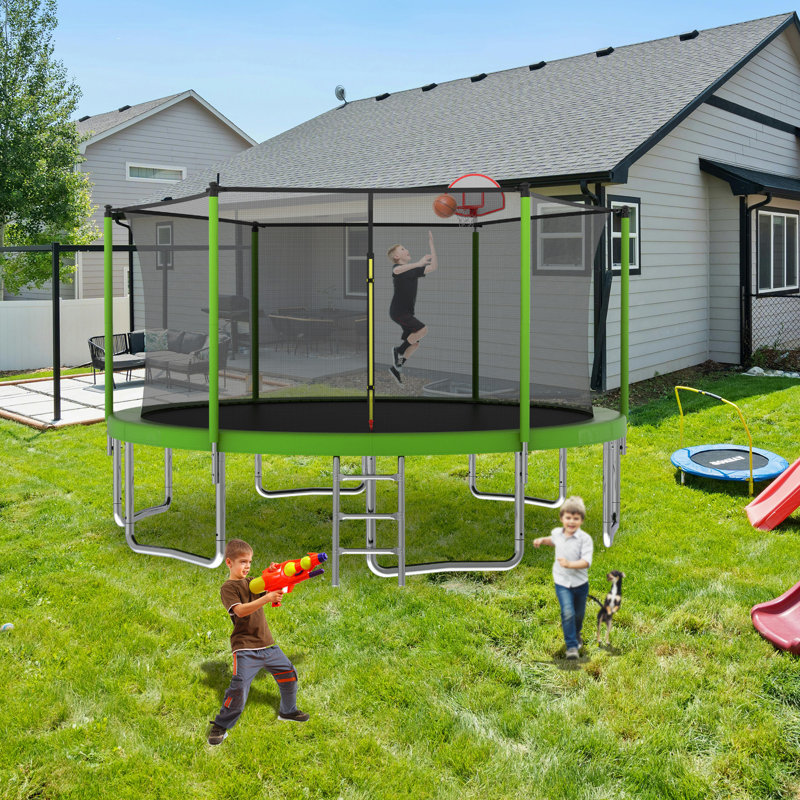 Filet de trampoline 12FT Sports Fitness, Vert