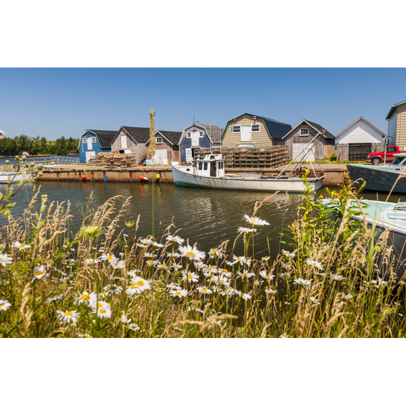 Vue sur la mer de l'Île-du-Prince-Édouard Canada par Elenathewise, H 8 po x l 12 po x P 1,25 po