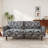 Comfortable Modern Green Sofa, Polyester Upholstered Spacious Seating For Home