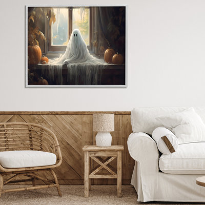 Ghost Sitting In Window, estampe numérique, design par LSR Design Studio