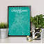 Chiang Mai City Map - No Frame Print-528881297