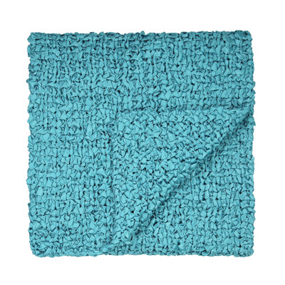 Ribbon Knit Throw Blanket
