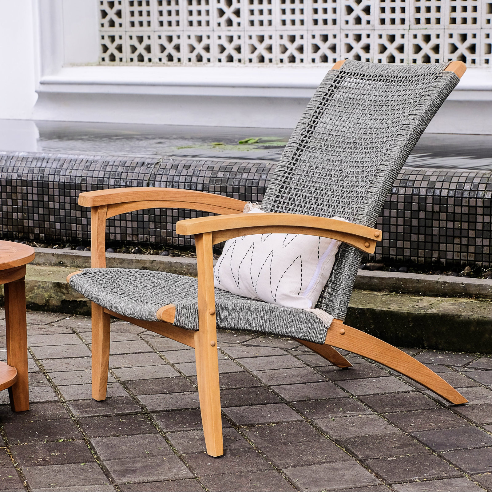 Cantera Teak Outdoor Adirondack Chair