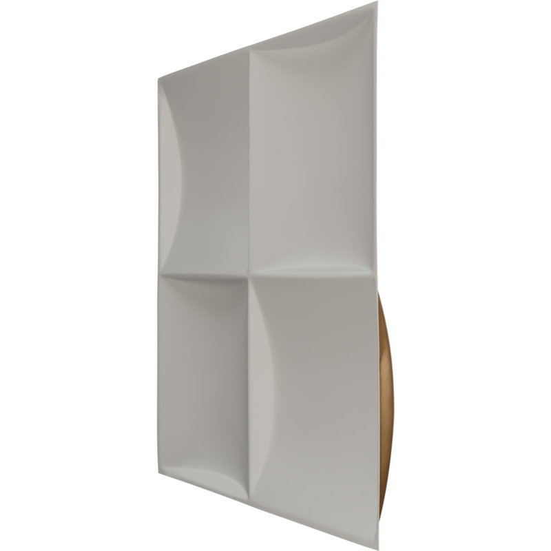 Panneau mural 3D décoratif EnduraWall de l 19 5/8 po x H 19 5/8 po, doré métallique vieilli universel rétro (couvre 2,67 pieds carrés)