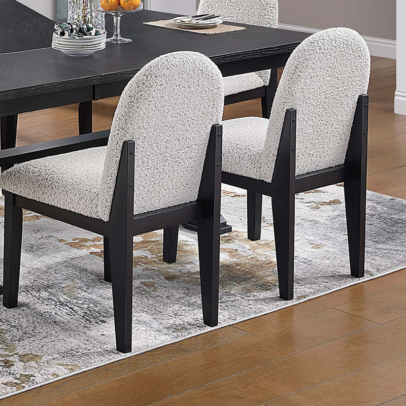 Ensemble de table de salle à manger de style traditionnel et 6 chaises d'appoint 7 pièces