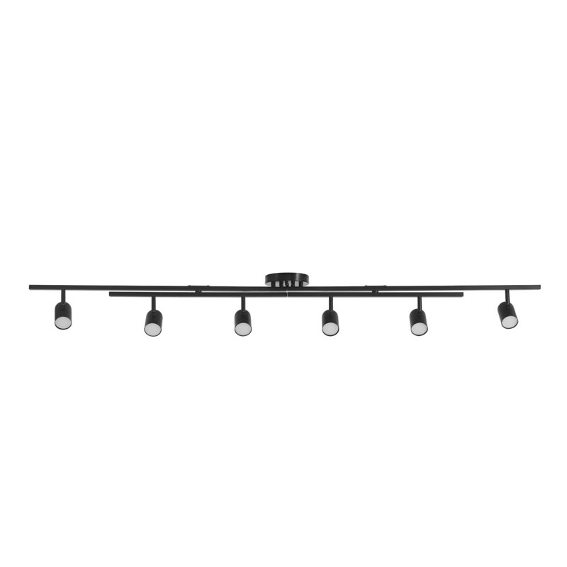 64.25'' 6 -Light Fixed Track Track Kit with Dimmable and Adjustable Head