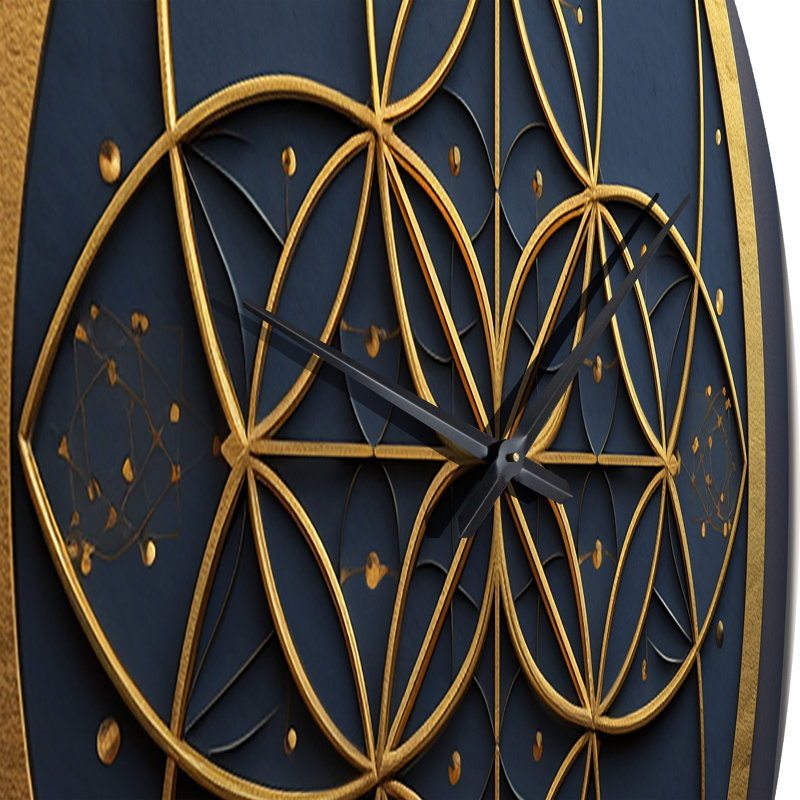 Horloge murale géométrique Sacred, Grand