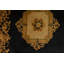 Wool Oriental Area Rug in Black/Gold