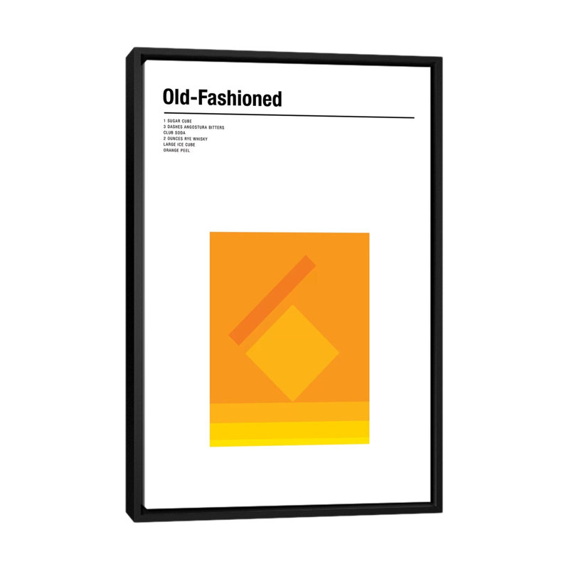 Old Fashioned by Nick Barclay - Print on Canvas, 101.6 cm H x 66.04 cm W, Black Framed