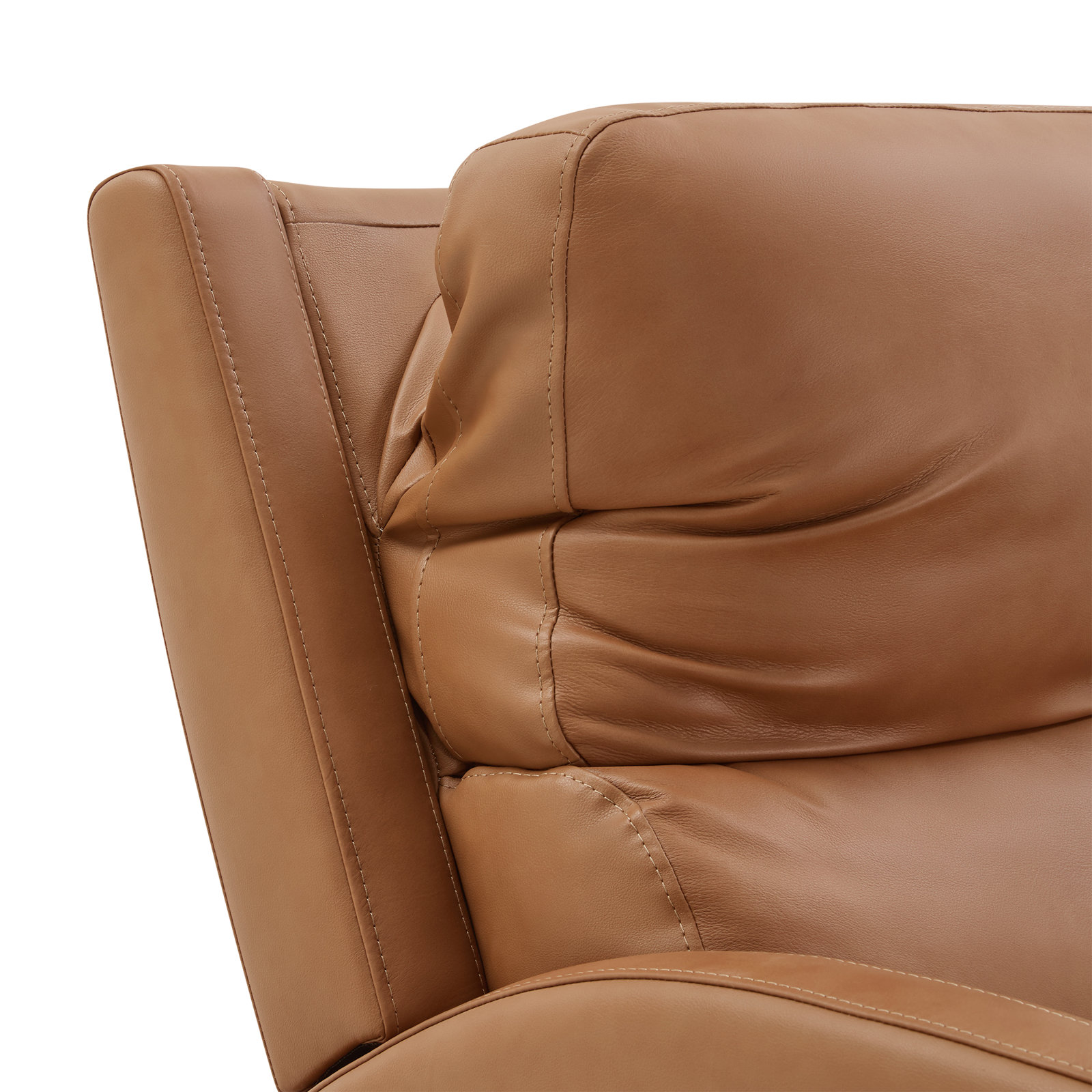 Genuine Leather Swivel Power Recliner