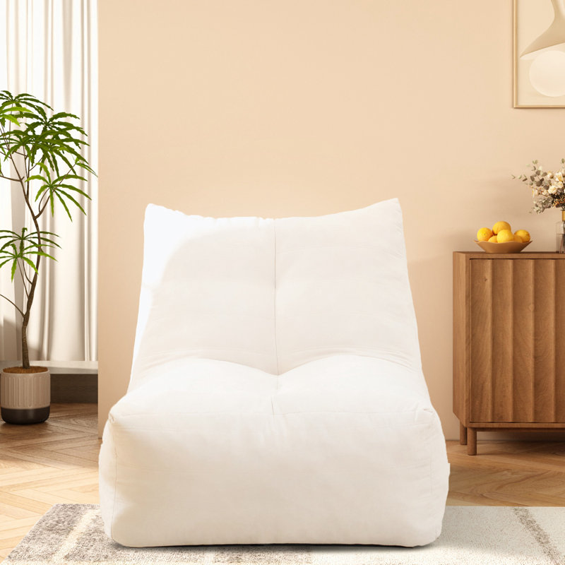 Fauteuil à billes en mousse à haute densité, Blanc