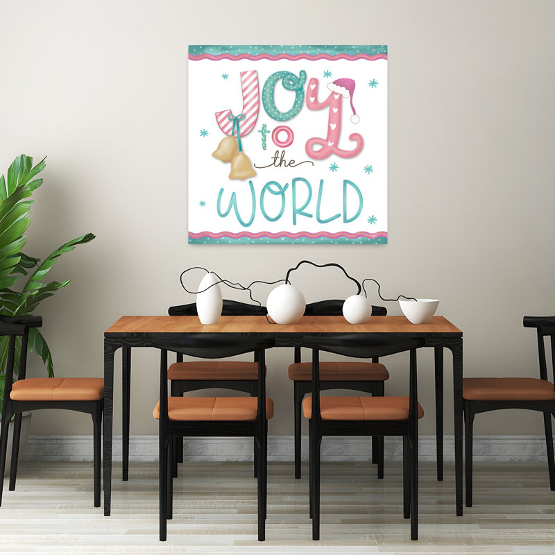 Joy to the World by Mollie B. - 1 Piece Wrapped Canvas Wall Art, 81.28cm H x 81.28cm W