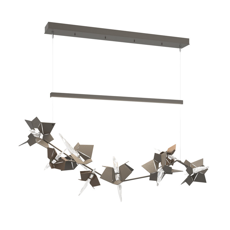 Luminaire suspendu pour îlot de cuisine Belladonna, Fumée foncée, Bronze