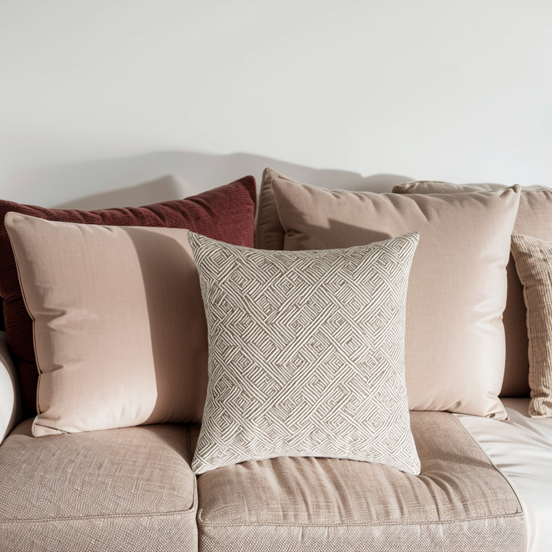 Geometric Weave Pillow