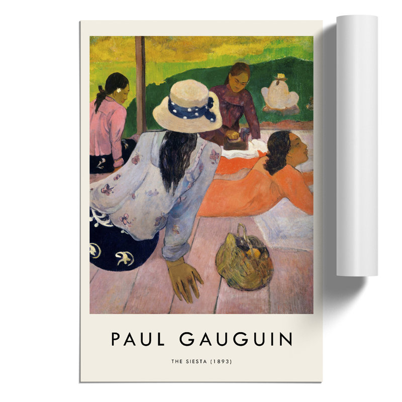 The Siesta Print by Paul Gauguin - Frameless Print, 59cm H x 42cm W x 0.1cm D