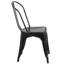 Chaises de salle à manger en métal, chaises de restaurant industrielles empilables avec dossier, chaises de cuisine d'extérieur résistantes à la rouille-76837734
