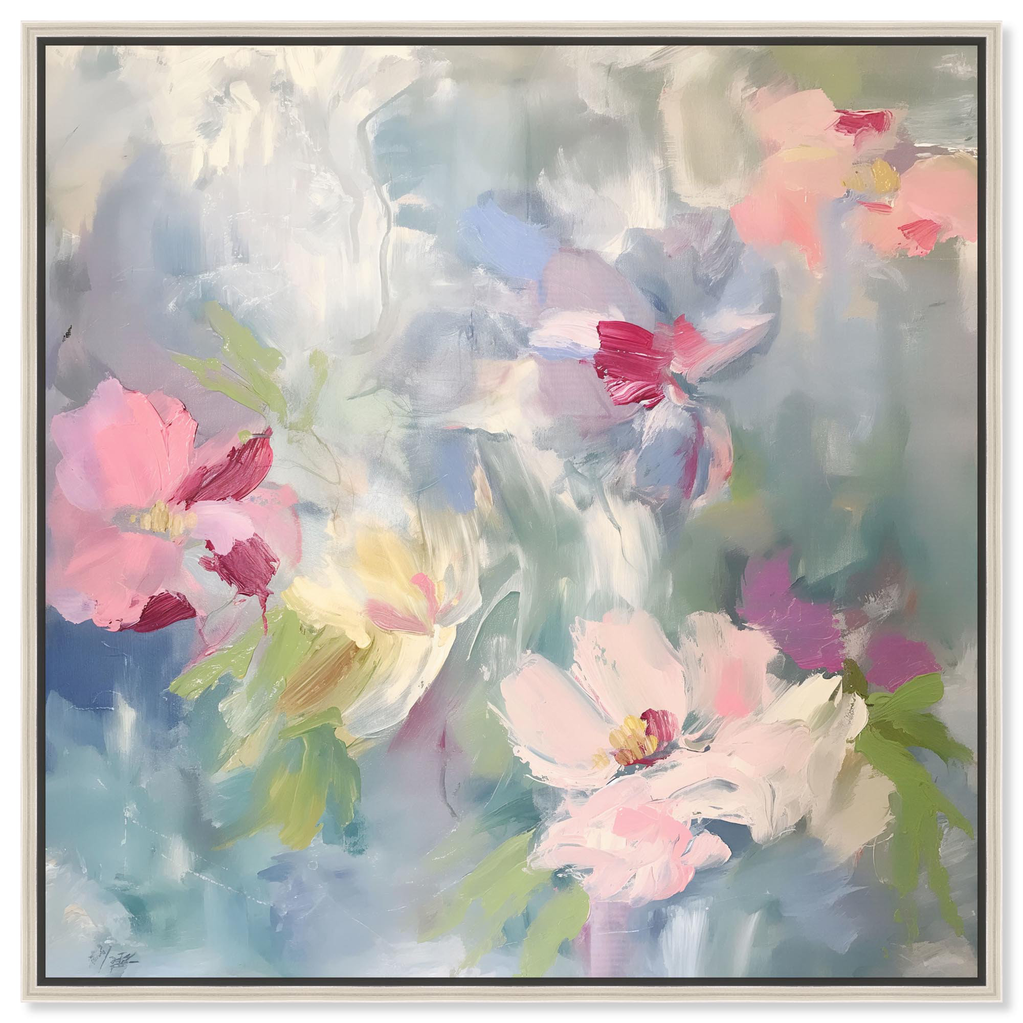 Art Remedy Fractal Flowers Canvas Floral Abstract Art by Art Remedy | Wayfair