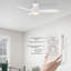 Ventilateurs de plafond encastrés intelligents à 3 pales avec lumière Alcides-1492615324-1540850257