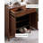 Solid Wood Shoe Cabinet with Silent Double Drawers
